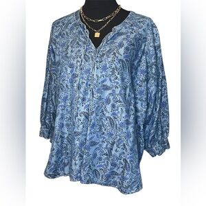 CATO EST 1843 PAISLEY BLOUSE